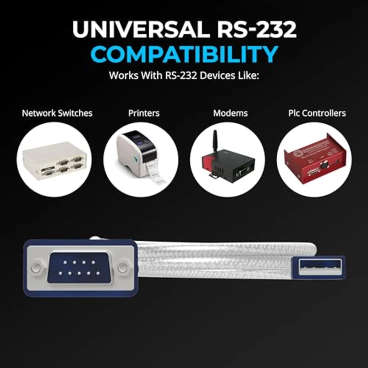 Sabrent Serial-Kabel - USB 2.0 zu Seriell (9-Pin) DB-9 RS-232-Konverter-Kabel (CB-DB9P) - Preisvergleich – Bild 3