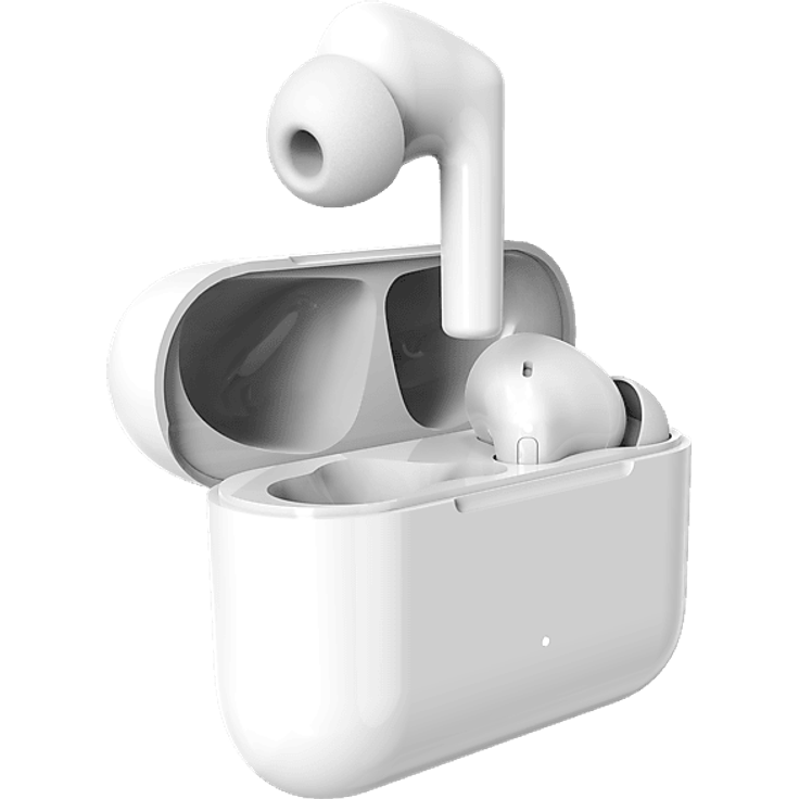 ISY ITW-5000-1-WT TWS, In-ear Bluetooth Kopfhörer mit Active Noise Cancellation, Weiß, 27,5 Std. Gesamtspielzeit