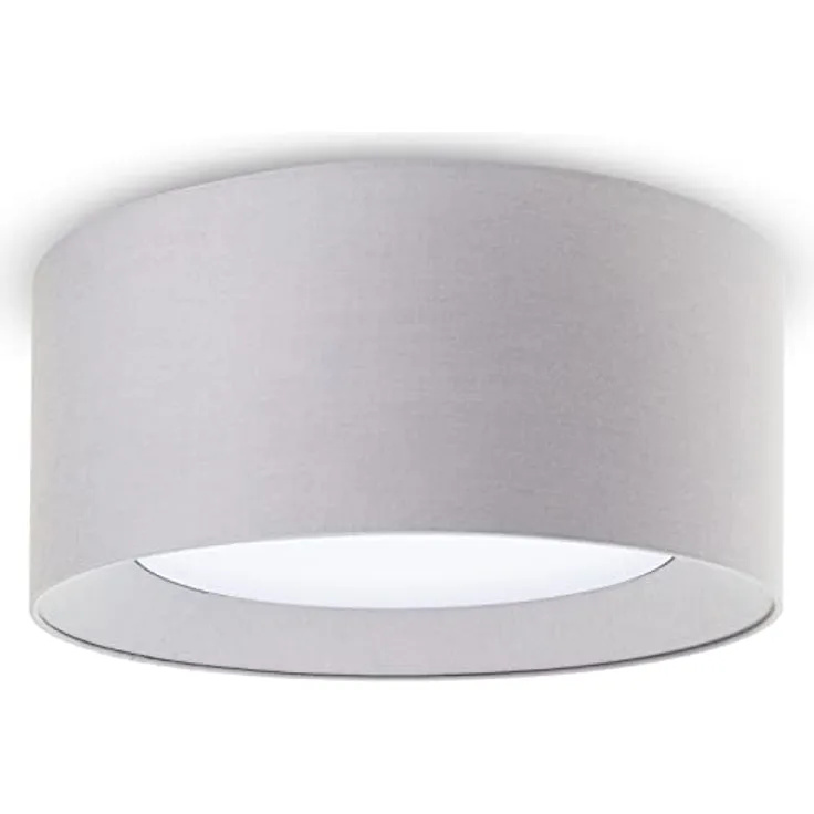 Paco Home Deckenlampe LED Lampe Esstisch Deko Wohnzimmer Modern Deckenleuchte Büro Rund Grau Ø45cm
