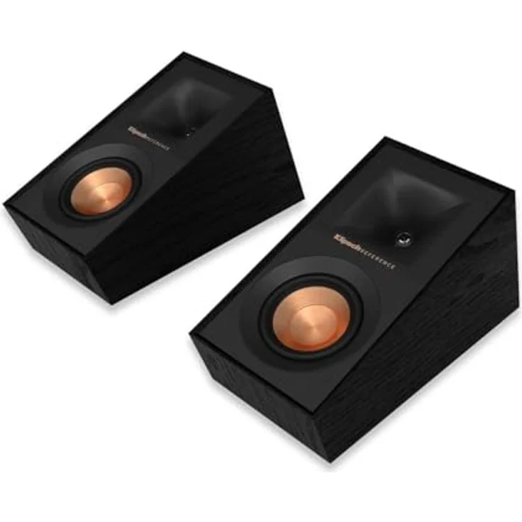 Klipsch R-40SA Black (Paar) - Surround Dolby Atmos Lautsprecher für Heimkino Projektion Decke - Tractrix 90° x 90°, 1" LTS Hochtöner, TCP 4" Woofer, verdeckte Befestigungen, Kabelmanagement - Preisvergleich – Bild 1