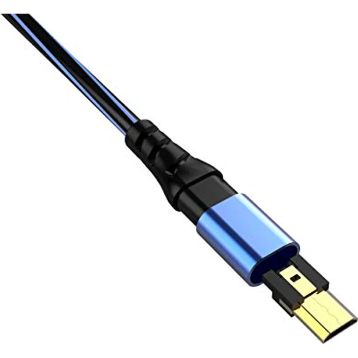 Oehlbach USB Plus Micro - USB-Kabel für Android – USB Typ A 2.0 zu MicroB - PVC-Mantel - OFC, blau/schwarz 50cm – Bild 5