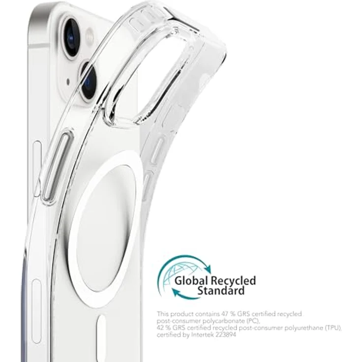 Vonmählen Transparent Case iPhone 14, Smartphone Hülle mit Anti-Gilb- und Kantenschutz, MagSafe-kompatibel, transparent – Bild 6