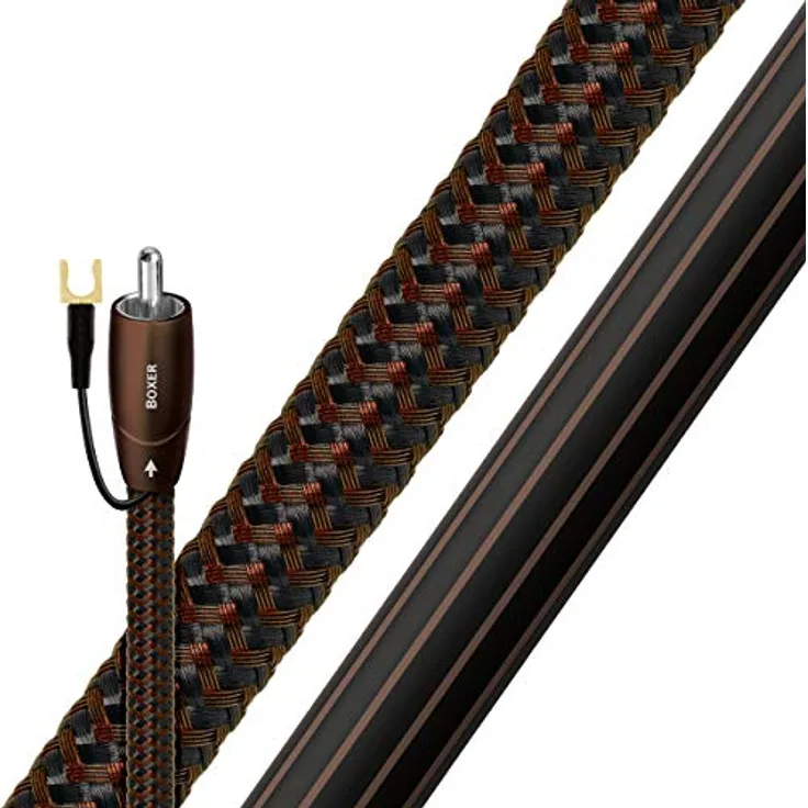 AudioQuest Boxer Cinch-Audiokabel, 5 m, Schwarz – Audiokabel (RCA, RCA, 5 m, Schwarz)
