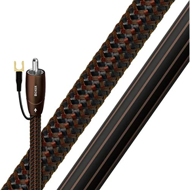 AudioQuest Boxer Cinch-Audiokabel, 5 m, Schwarz – Audiokabel (RCA, RCA, 5 m, Schwarz) – Bild 1