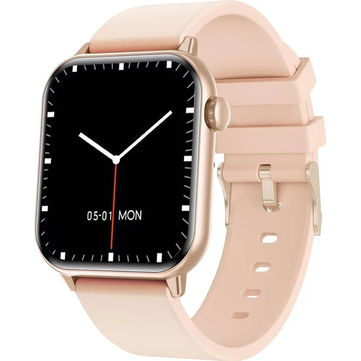Trevi T-FIT 201 A, Smartwatch mit 1,85” AMOLED Always-On Display, integrierter Anruffunktion, Herzfrequenz- und Blutdrucküberwachung, IP67 wasserfest