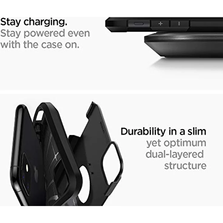 Spigen Tough Armor Kompatibel mit iPhone 11 Hülle, Doppelte Schutzschicht Extrem Fallschutz Handyhülle für iPhone 11 Case Schwarz 076CS27190 – Bild 3