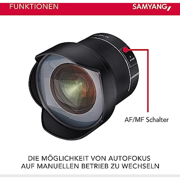 Samyang AF 14mm F2.8 Autofokus Objektiv mit Festbrennweite für Nikon F Vollformat Schwarz – Bild 4