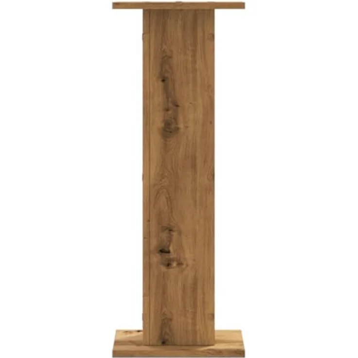 vidaXL Lautsprecherständer 2er Set, hoher Boxenständer aus Artisan-Eiche mit stabiler Oberfläche und hohlem Design für verbessertes Audio-Hörerlebnis – Bild 5