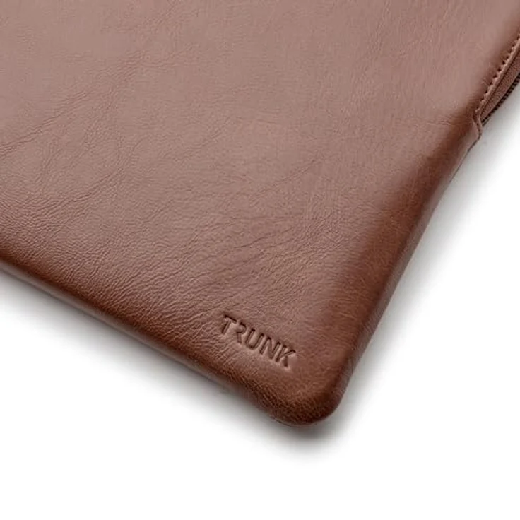 Trunk MacBook Pro Hülle, Ledertasche für 14" Apple Laptop, Braun, schlankes Design, maximaler Schutz – Bild 4