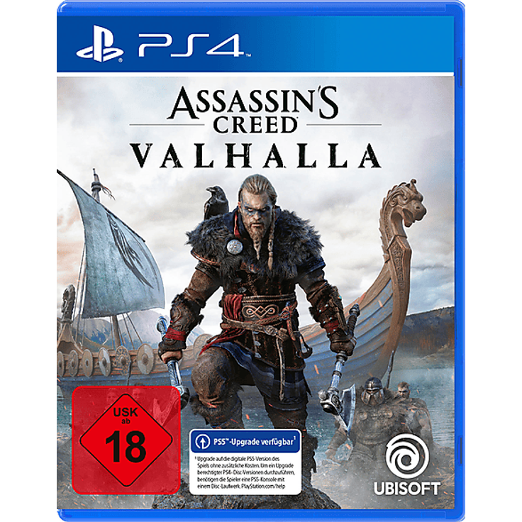 Ubisoft Assassin's Creed Valhalla - PS4-Spiel im Dunklen Zeitalter mit RPG-Elementen und offener Spielwelt