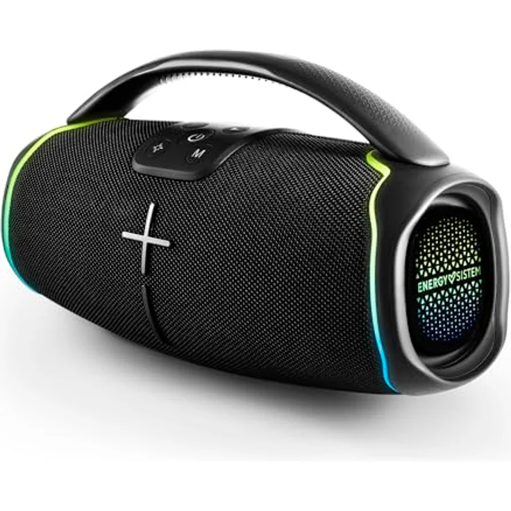 Energy Sistem Hyperbeat Bluetooth-Lautsprecher (80 W, True Wireless Stereo, Deep Bass, 15h Akku, IPX6, LED-Lichter, Sprachassistent) – Bild 1