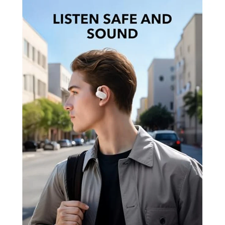 soundcore V20ikabellose In-Ear-Kopfhörer mit offener Bauweise, Bluetooth 5.4, IP55 spritzwassergeschützt, Weiß – Bild 4