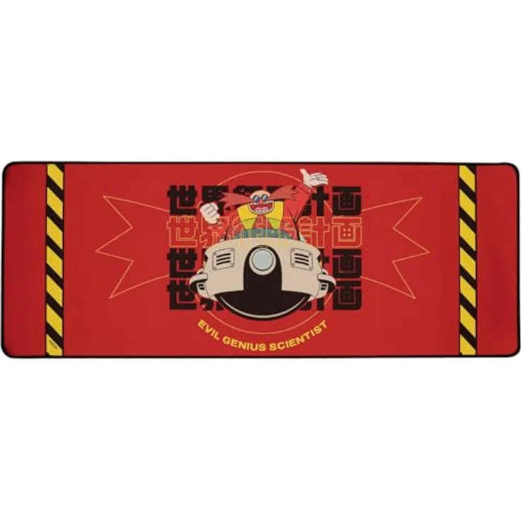 Fanattik Gaming Mauspad Sonic - The Hedgehog, Schreibtischunterlage mit Dr. Eggman, 80 x 30 cm – Bild 4