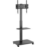 VDD TV-Ständer fahrbar - drehbar - 32 Zoll bis 65 Zoll, universelle Kompatibilität, schwenkbare Basis, höhenverstellbar - schwarz