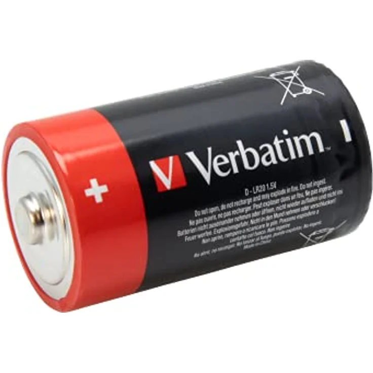 Verbatim Alkaline 1.5V - D-LR20 Block Batterie - 2er Pack – Bild 3