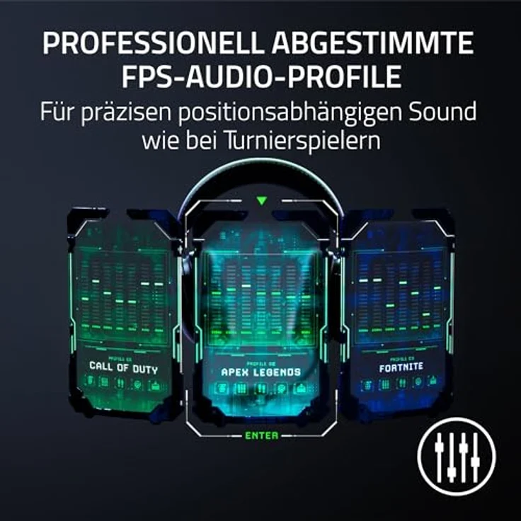 Razer Blackshark V2 Pro (Playstation) - Kabelloses Konsolen E-Sport Headset für PS5 (Triforce 50mm Treiber, HyperSpeed Wireless, FPS-Audioprofile, abnehmbares HyperClear Mikrofon) Weiß – Bild 5