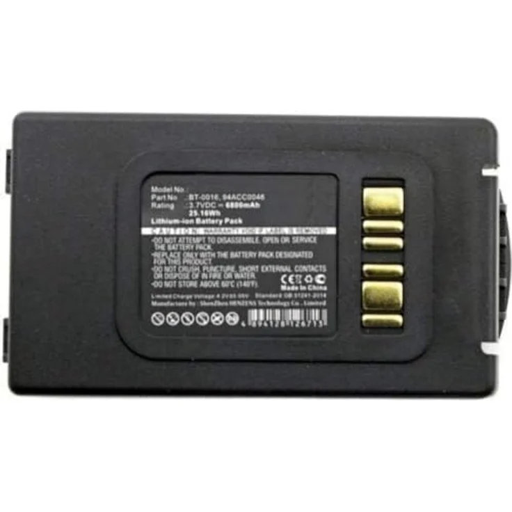 MicroBattery MBXPOS-BA0063 Barcodeleser-Zubehör, Lithium-Ionen Akku 6800 mAh, Schwarz, kompatibel mit Datalogic Skorpio X3/X4