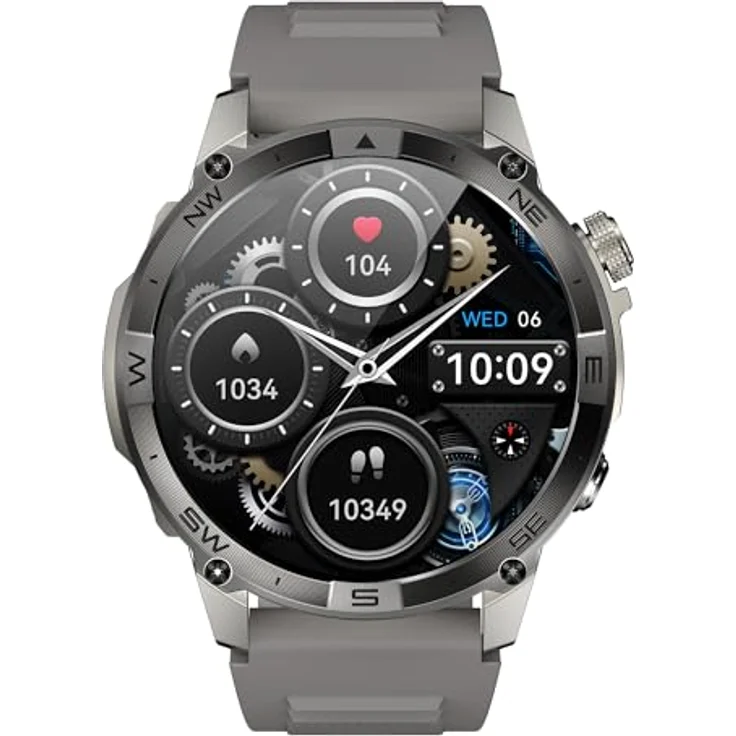 VALDUS VG40 PRO (2025) Grey, Smartwatch mit Telefoniefunktion, AMOLED Display, Robuster Sportler – Bild 1