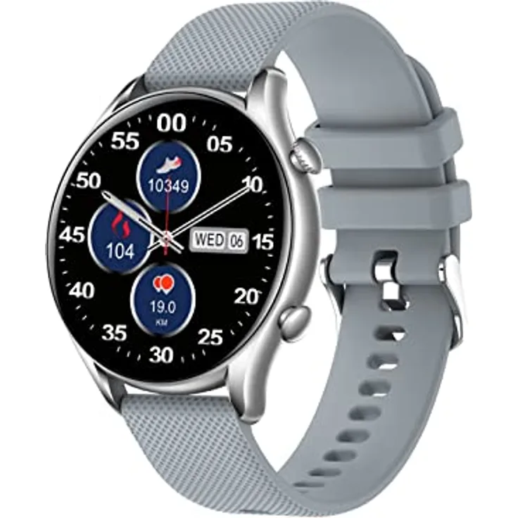 Trevi T-FIT 280 S Call Smart-Uhr mit Anruffunktion, Bluetooth, großes Display, Metallgehäuse, Gesundheits- und Wellness-Kontrolle, Schlafüberwachung, Wasserdicht IP67, Silver