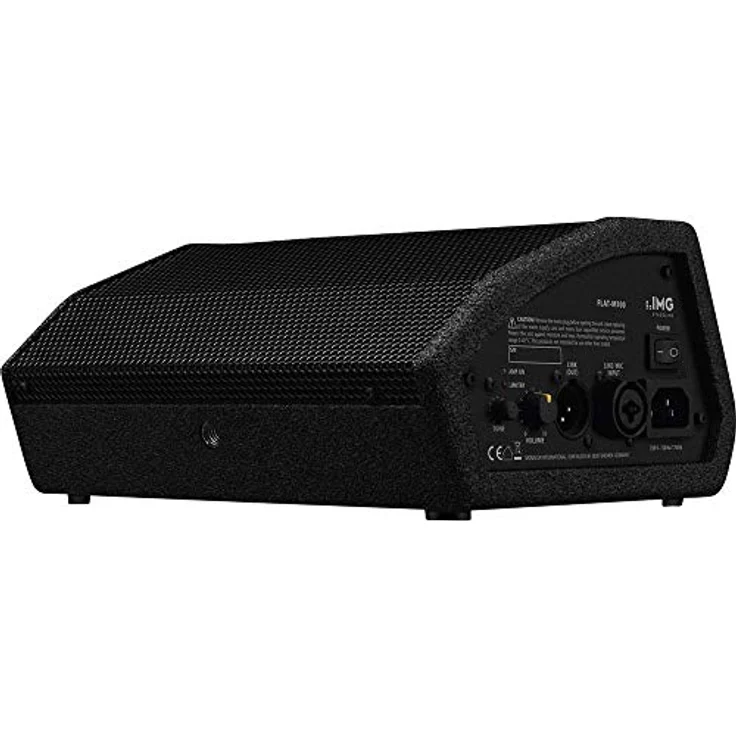 IMG STAGELINE FLAT-M100 Aktive PA-Bühnenmonitorbox, Monitor Box mit 100 Watt Leistung in Schwarz – Bild 3