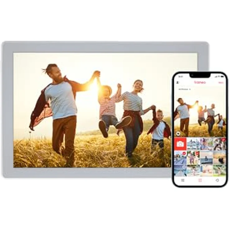 Rollei Smart Frame WiFi 106, Digitaler Bilderrahmen 10,1 Zoll mit 800 x 1280 Pixel, Weiß, 8 GB Speicher für bis zu 7.000 Fotos – Bild 1