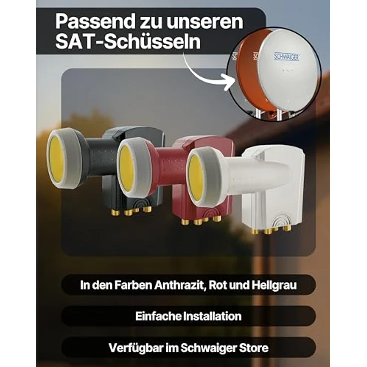 Schwaiger Quattro Switch Lnb digital für Multischalter – Bild 9