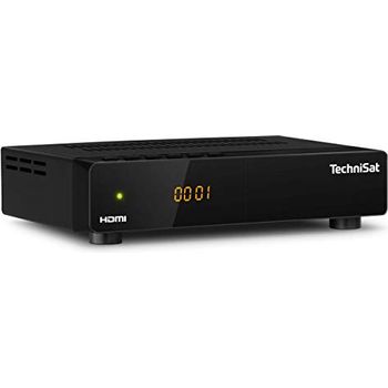Technisat Hd-S 221 0000/4810 Digital HD Satellite Receiver, (Hdtv, Sat Dvb-S /S2, Hdmi, Usb Media Player, Sleeptimer, Pre-Installed Program List, Compact Housing), Black