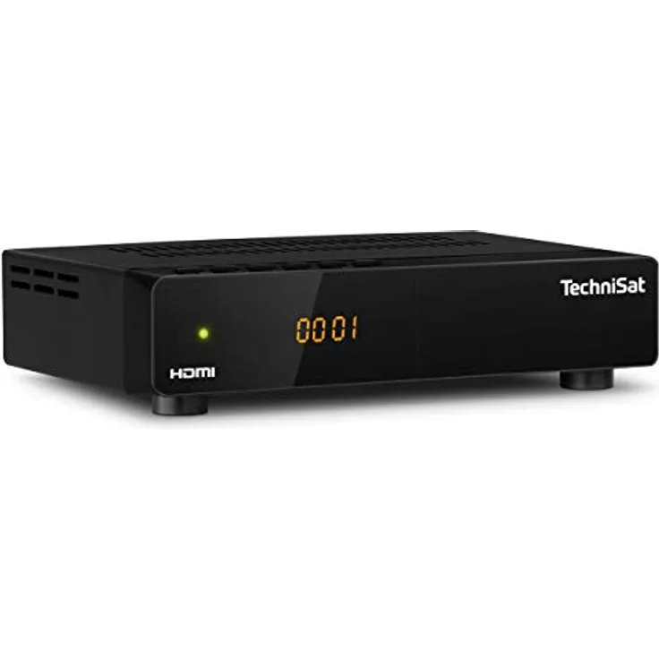 TechniSat HD-S 261 - kompakter digital HD Satelliten Receiver (Sat DVB-S/S2, HDTV, HDMI, USB Mediaplayer, vorinstallierte Programmliste, Sleeptimer, Nahbedienung am Gerät, Fernbedienung) schwarz