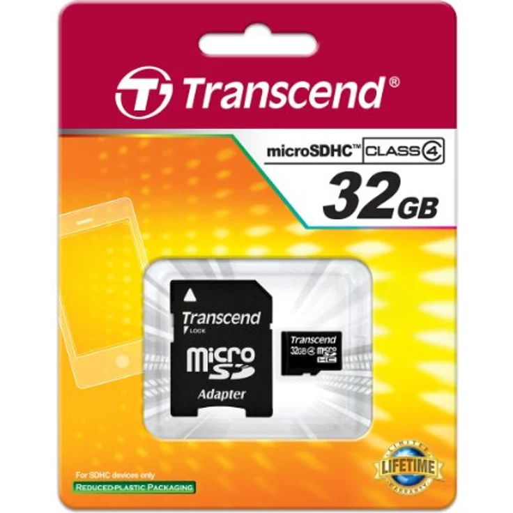 Transcend Micro SDHC 32GB Class 4 Speicherkarte mit SD-Adapter – Bild 4