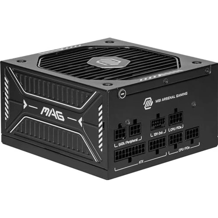 MSI MAG A650GLS PCIE5 Netzteil, 650W, 80 Plus Gold, ATX 3.1, PCIe 5.1 GPU Unterstützung, Modulare Kabel, Geräuscharmer Betrieb – Bild 1