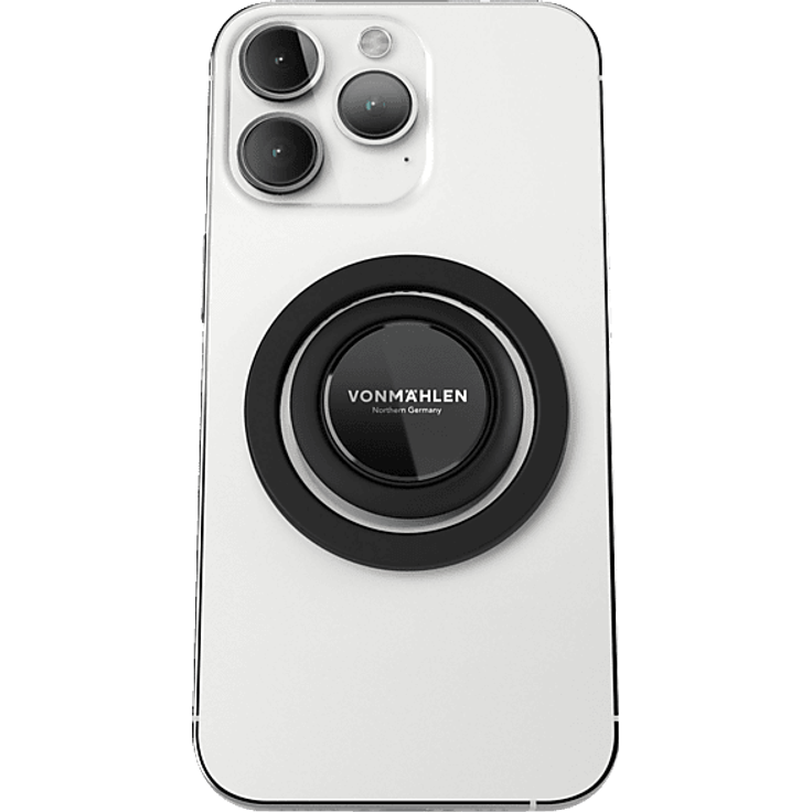 VONMÄHLEN Backflip Mag Handy-Halterung, universal magn. für Smartphones und iPhones, Farbe: Schwarz