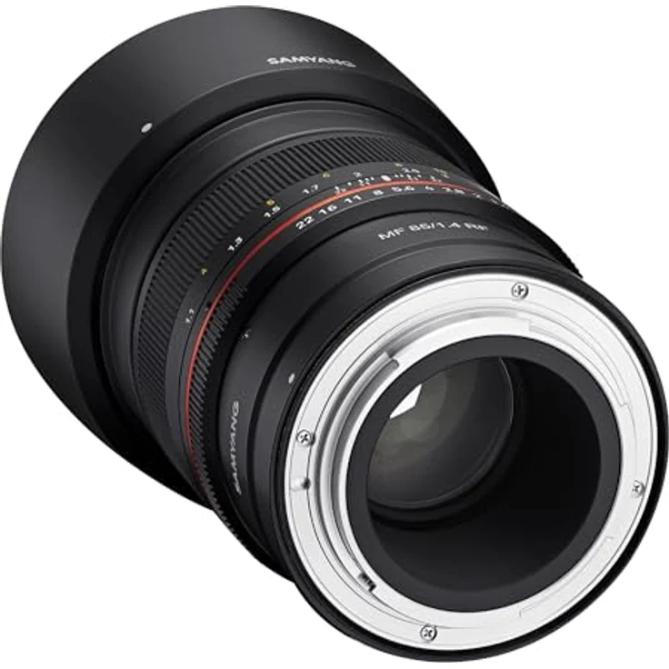 Samyang MF 85mm F1.4 RF Canon EOS R - manuelles Objektiv mit 85 mm Festbrennweite für spiegellose Canon Vollformat oder APS-C Kameras mit RF Anschluss, 72mm Filtergewinde, ideal für Portrait – Bild 2