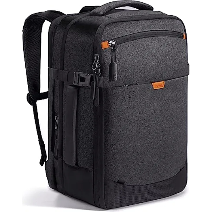 Inateck 17-20L Ryanair Handgepäck 40x20x25 Reiserucksack damen herren, Laptop Rucksack kompatibel mit 14 Zoll MacBook Pro, Reisetasche mit Trolley-Gurt und 2 Griffen, Schulrucksack