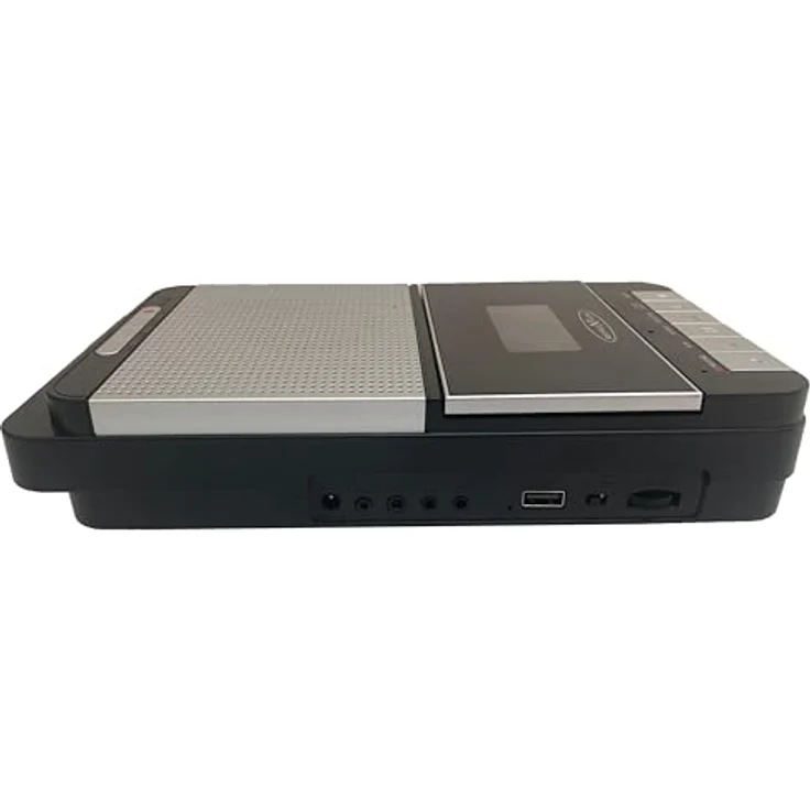 Reflexion CCR8018, tragbarer Kassettenrecorder mit One Touch-Aufnahmefunktion und USB MP3 Wiedergabe, Schwarz – Bild 4