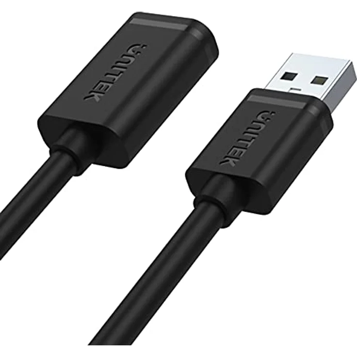 UNITEK Kabel USB 2.0 A Stecker auf USB A Buchse / 1 Meter Verlängerungskabel, Schwarz / Hohe Datenübertragungsgeschwindigkeit und hochwertige Kupferdrähte / Y-C428GBK – Bild 3