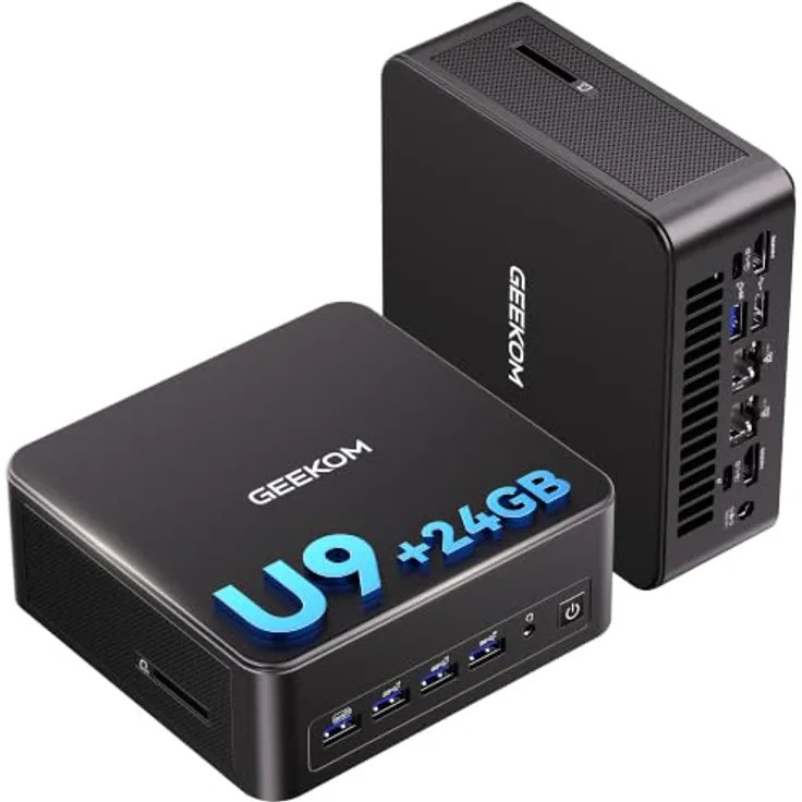 GEEKOM AI Mini PC IT13 Max mit Intel Core Ultra 9 185H, 24 GB RAM, 500 GB SSD, Wi-Fi 7 & USB4