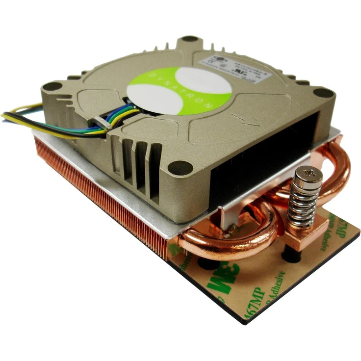 Intertech F-185, CPU Kühler für AMD-Prozessoren, 1U Server, 28 mm, Kupferkern, 24,329 m³/min, max. 53,8 dB