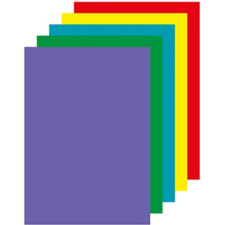 APLI 15286, Farbig sortiertes Papier in leuchtenden Farben, A4, 80g, 500 Blatt – Bild 1