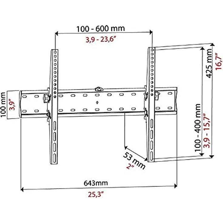 Bravo 45854 TV Quadro 4, TV-Halterung für 32"-60" Fernseher, inklusive modernster Technologie und hoher Qualität – Bild 3