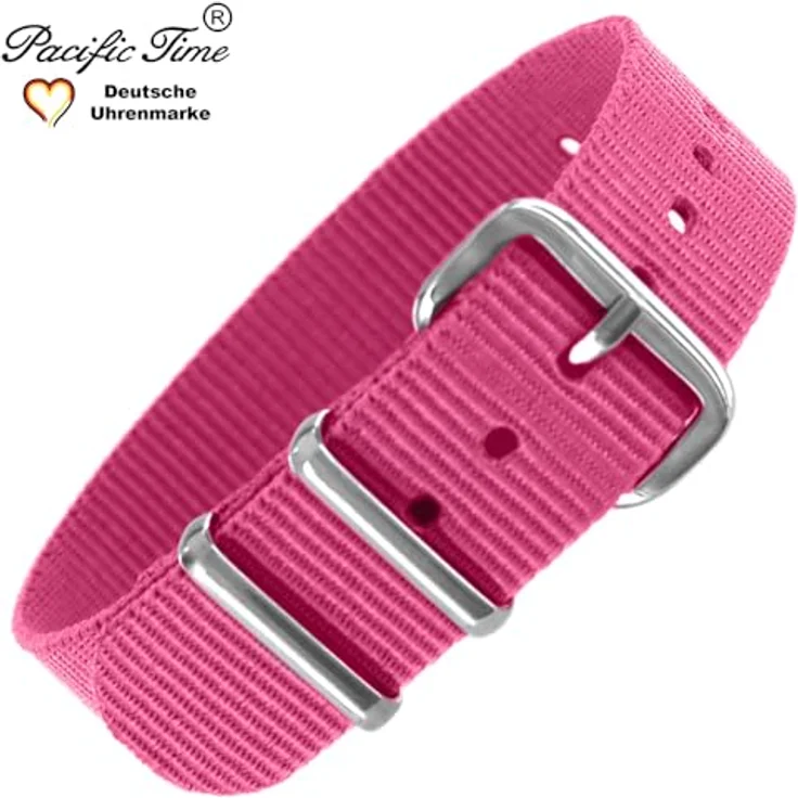 Pacific Time Uhrenarmband Wechselarmband Textil Nylon 16mm, Gratis Versand - Einfacher und werkzeugloser Austausch, passend für Kinderuhren mit verschiedenen Motiven – Bild 5