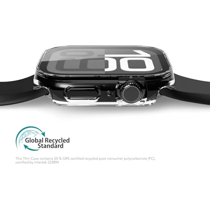 VONMÄHLEN Dünne Hülle für Apple Watch Series 10, Kratzfeste und Wasserabweisende Schutzhülle, 42mm - Transparent, Umweltbewusste Materialien – Bild 2