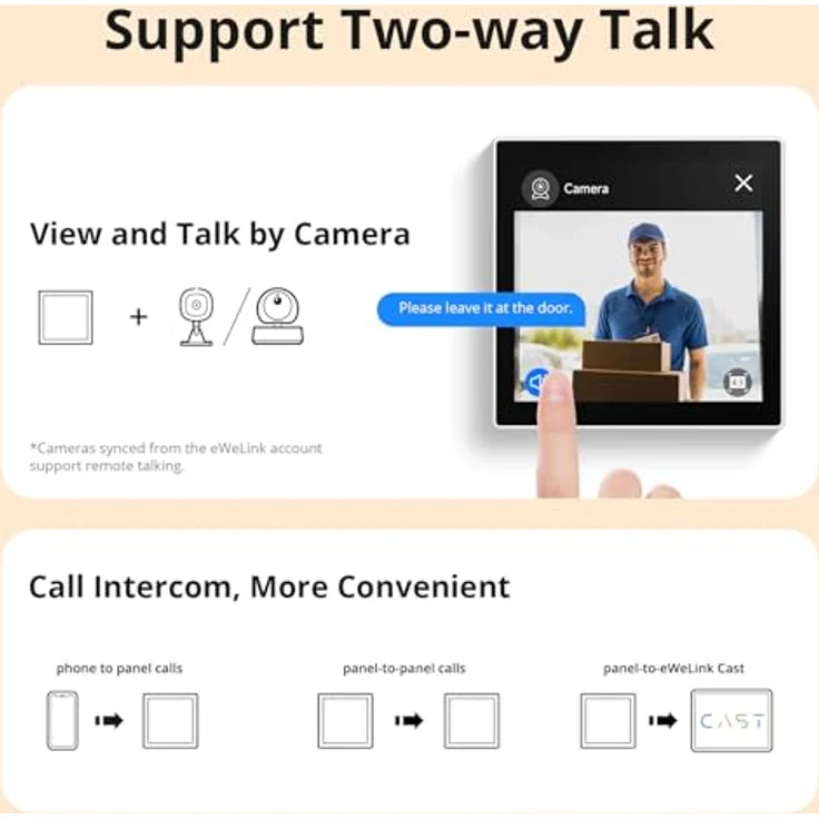Sonoff NSPanel86PW, Smart Home Hub mit WiFi und Zigbee Unterstützung, Weiss – Bild 5