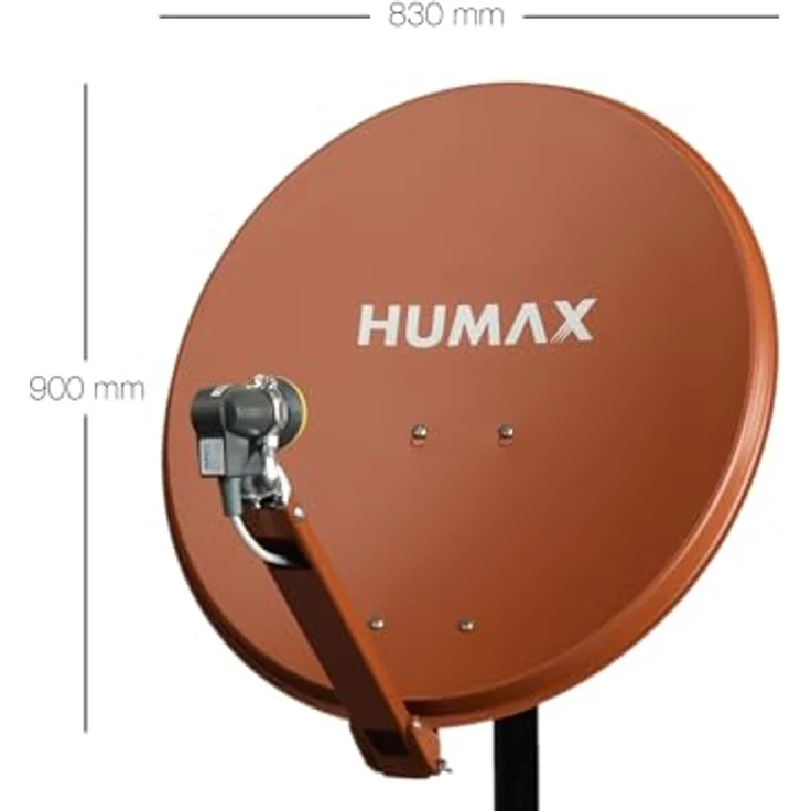 Humax 90 Professional Satelliten-Spiegel, ziegelrot – Bild 3