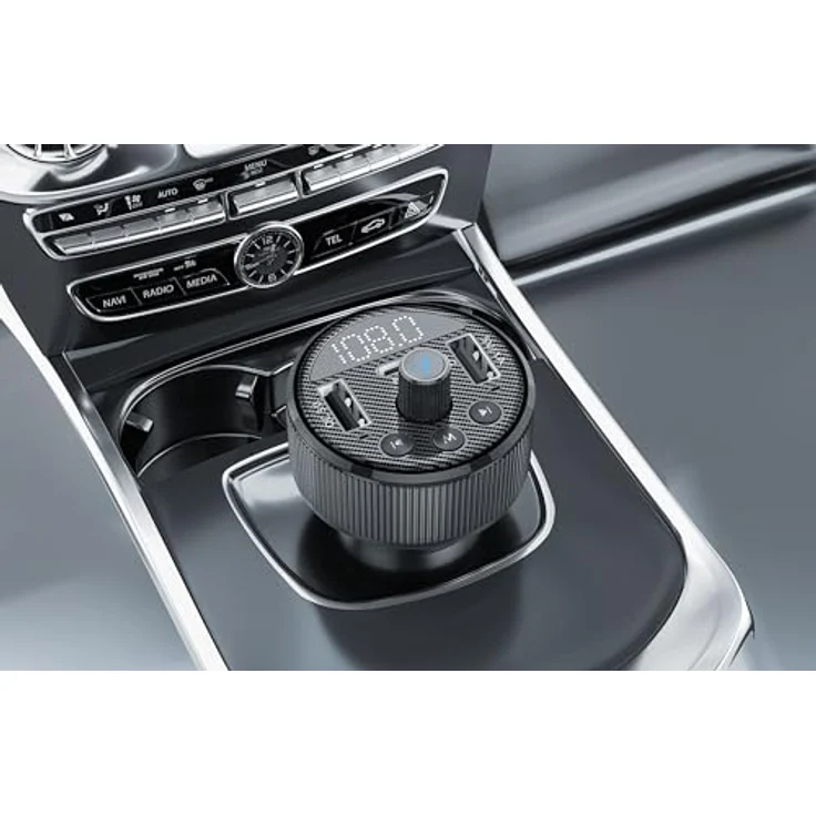 Xlayer Kfz-Ladegerät 30W mit FM-Transmitter, 12/24 V, Bluetooth 5.3, USB-C, 2x USB-A – Bild 6
