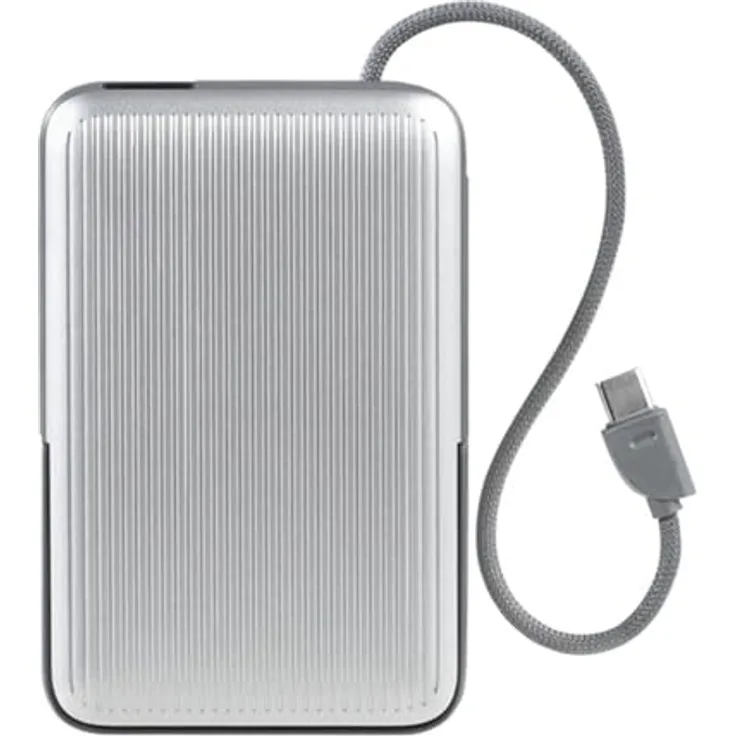 Laut POWER CHARGE RISER+ Black Powerbank, 10.000mAh, kabelloses MagSafe Laden, integrierter Ständer, Schwarz