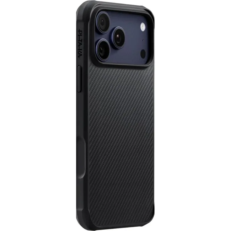 Pitaka Aramid ProGuard für Apple iPhone 17 Pro Max, Smartphone Hülle in Schwarz, MIL-STD-810H Sturzschutz, MagSafe-kompatibel, 600D-Aramidfaser, leicht und robust