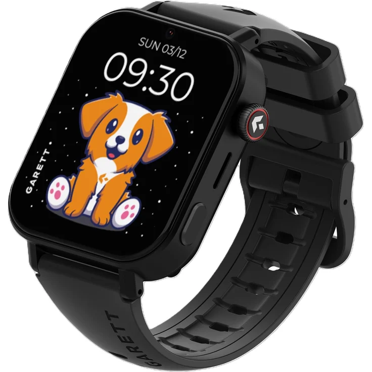 Garett Smartwatch Kids Rel 4G, 4G Smartwatch für Kinder, schwarz