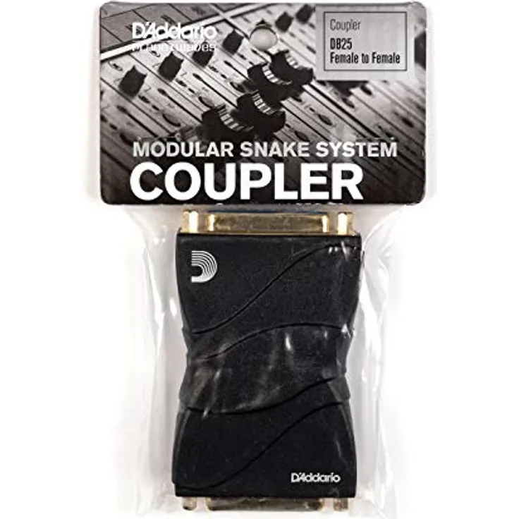 Planet Waves PW-DB25FC-01 Modular Snake System Female Coupler, DB25 Female - Schwarz