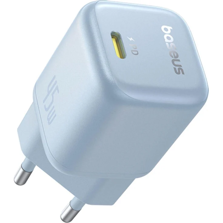 Baseus PicoGo Wall Charger, GaN USB-C Ladegerät mit 45W Fast Charging, Galaxy Blue