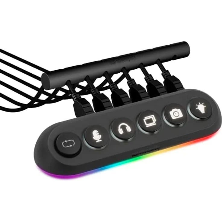 Streamplify USB Hub 3.0 mit Netzteil - 5-Port USB Adapter - USB Verteiler 3.0 - USB Hub Aktiv 3.0 mit Netzteil - USB 3.0 Hub - USB Splitter – Bild 1